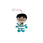 Holiday Ornament Wool Astronaut Kid Blue
