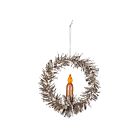 Holiday Ornament Wreath with Candle
