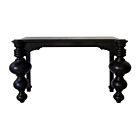Oak Black Finish Hollandaise Console Table