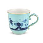 Ginori Oriente Italiano Iris Gold Rim Mug