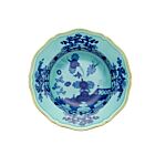 Ginori Oriente Italiano Iris Gold Rim Soup Plate