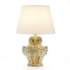 Italian Table Lamp Owl Speckled