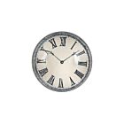 John Derian Decoupage Paperweight Dome Black & White Clock