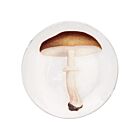 John Derian Mushroom Dinner Plate Agaric Blanc Fauve