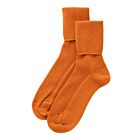 Johnstons of Elgin Cashmere Blend Socks Women Burnt Orange