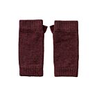 Johnstons of Elgin Cashmere Wrist Warmers Damson