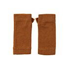 Johnstons of Elgin Cashmere Wrist Warmers Dark Camel