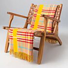 Johnstons of Elgin Reversible Lambswool Throw Check & Windowpane