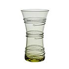    Juliska Glass Ella Green Corset Vase Large