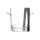 Juliska Glass Ice Bucket with Tong Dean