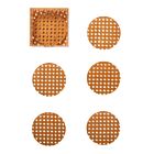 Kim Seybert Coaster Set/6 Reed Natural