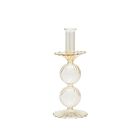 Kim Seybert Glass Candle Holder Bella Champagne