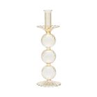 Kim Seybert Glass Candle Holder Iris Champagne