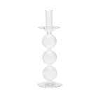 Kim Seybert Glass Candle Holder Iris Clear