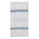 Kim Seybert Napkin Ribbon Stripe Ivory & Blue