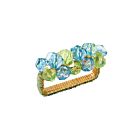 Kim Seybert Napkin Ring Pop Rocks Blue & Green