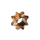 Kim Seybert Napkin Ring Twist Brown & Gold