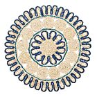 Kim Seybert Placemat Casbah Natural & Blue