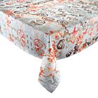 Kim Seybert Tablecloth Giverny Natural & Brown 54x126"