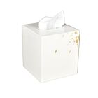Lacquer Artful Gold Tissue Box Cover