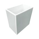 Lacquer Cool Gray Wastebasket