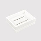 Lacquer White 2-Piece Soap Dish