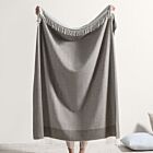 Lands Downunder Border Herringbone Mink Throw