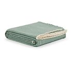 Lanerossi Merino Wool Zebio Acqua Queen Blanket 94x102"