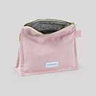 Les Pensionnaires Delicate Pink Cotton Canvas Toiletry Bag