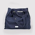 Les Pensionnaires Storm Bue Cotton Canvas Tote Bag Large