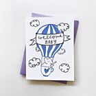 Letterpress Baby Elephant Card