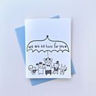Letterpress Here For You Card