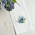 Linen Towel Hydrangea Towel Blue