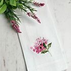 Linen Towel Hydrangea Towel Pink