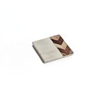 Marble Chevron Wood Coaster