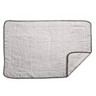 Matouk Bath Mat Whipstitch Pearl & Charcoal 24x36"