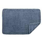 Matouk Bath Mat Whipstitch Sea & White 24x36"