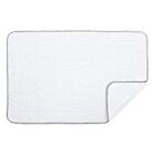 Matouk Bath Mat Whipstitch White & Nickle 24x36"