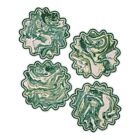 Matouk Cocktail Napkin Set Balthazar Emerald