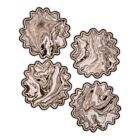 Matouk Cocktail Napkin Set Balthazar Topaz