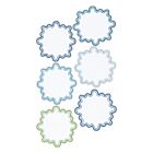 Matouk Cocktail Napkin Set/6 Wave Santorini