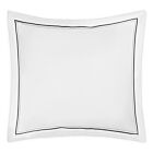 Matouk Essex Charcoal Euro Sham - 27x27"/2"Flange
