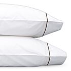 Matouk Essex Charcoal King Pillowcase/Pair - 21x40"