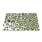 Matouk Iconic Leopard Green Tablecloth 70x108"