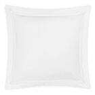 Matouk Lowell White & White Euro Sham - 27x27"/3"Flange