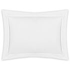 Matouk Lowell White & White King Sham - 21x36"/3"Flange