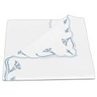 Matouk Marcella Hazy Blue Queen/Full Duvet Cover - 90x96"
