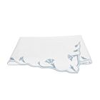 Matouk Marcella Hazy Blue Queen/Full Flat Sheet - 96x112"