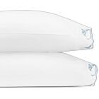Matouk Marcella Hazy Blue Standard Pillowcase/Pair - 21x32"