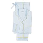 Matouk Nocturne Blue & Lemon Pajama Set Medium